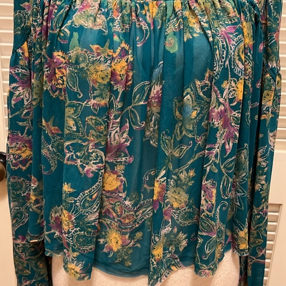Free People Up For Anything Blouse in Emerald Combo, Size Small - Picture 5 of 17